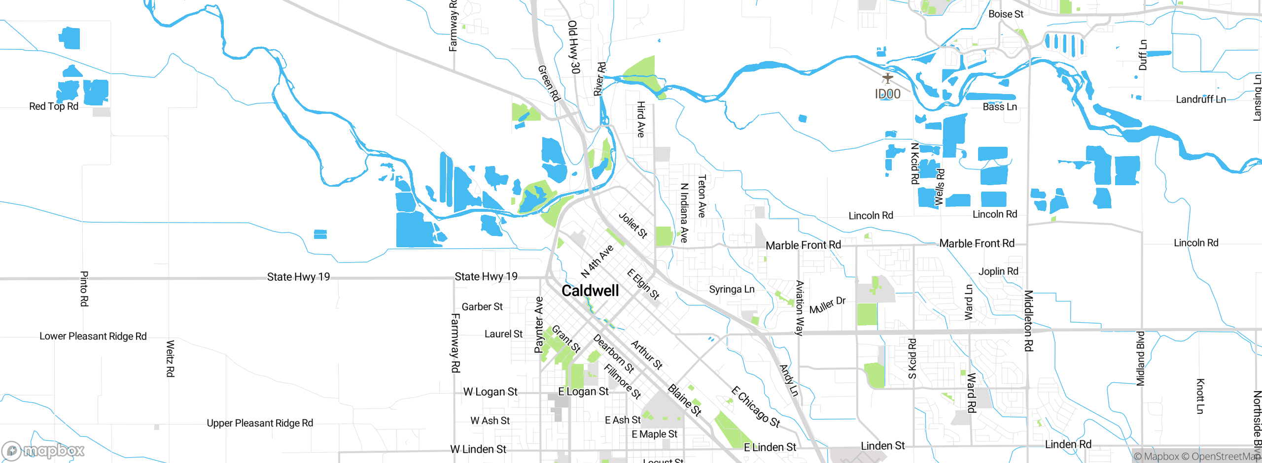 Map showing approximate location