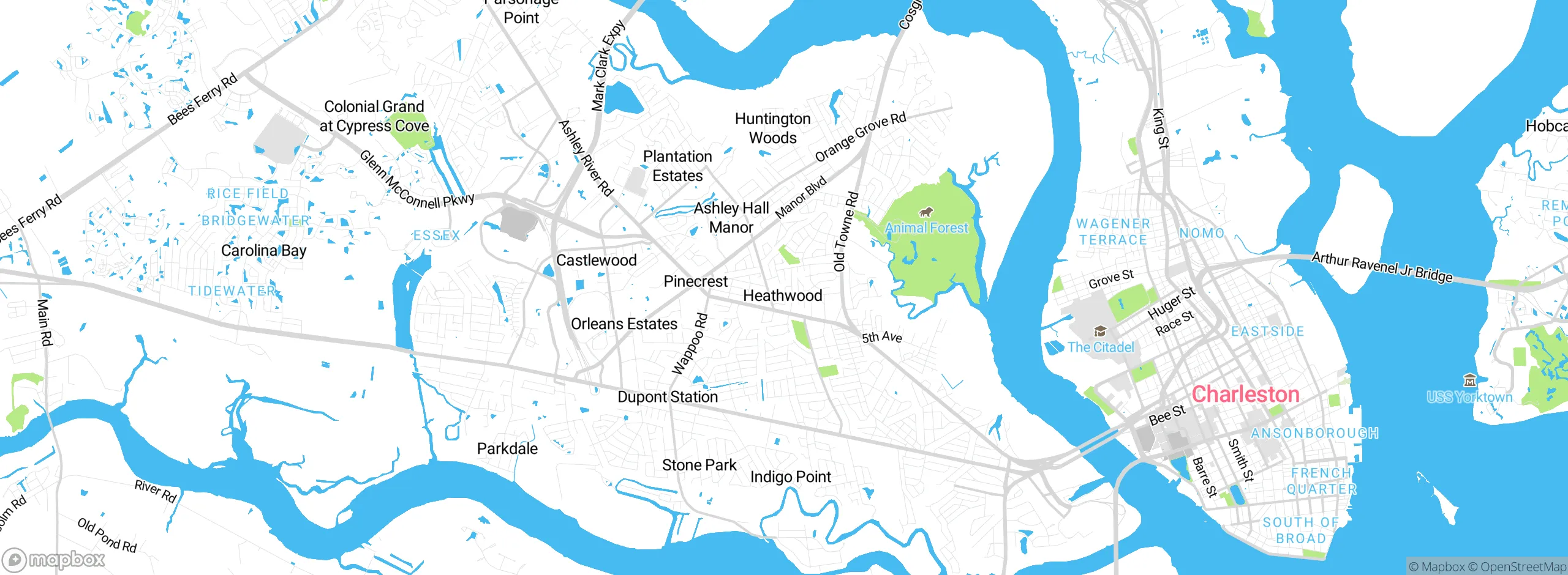 Map showing approximate location