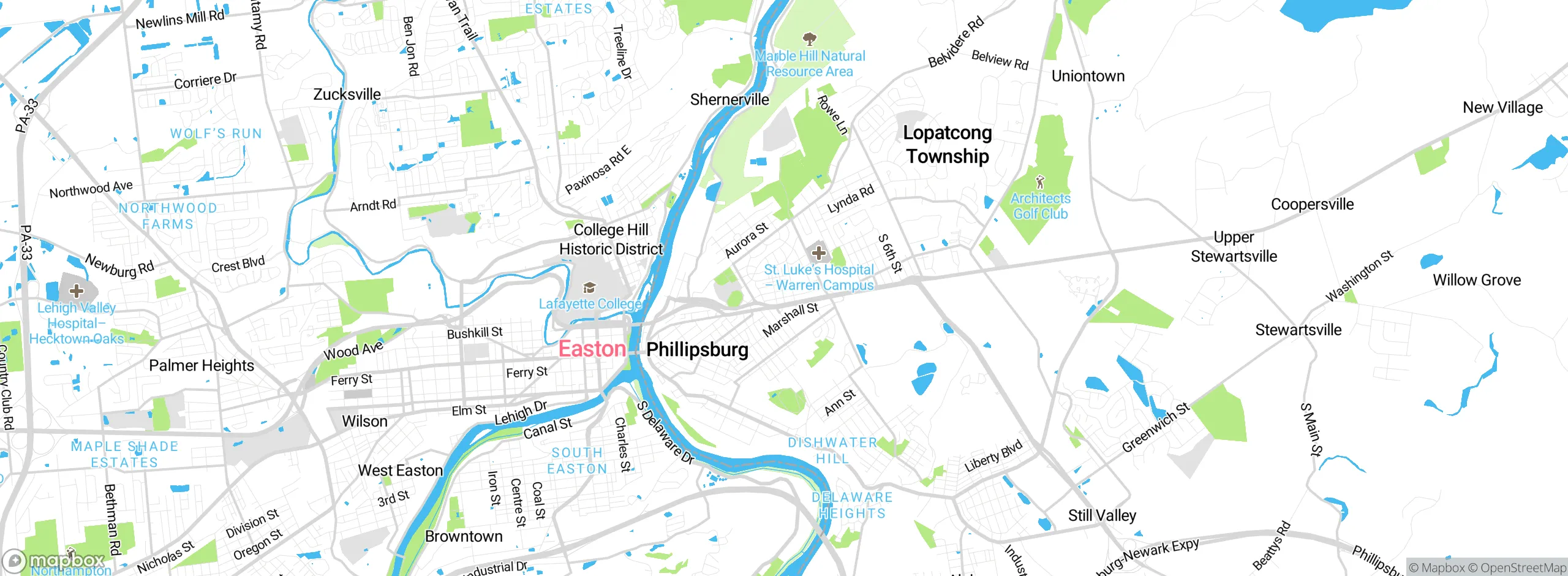 Map showing approximate location