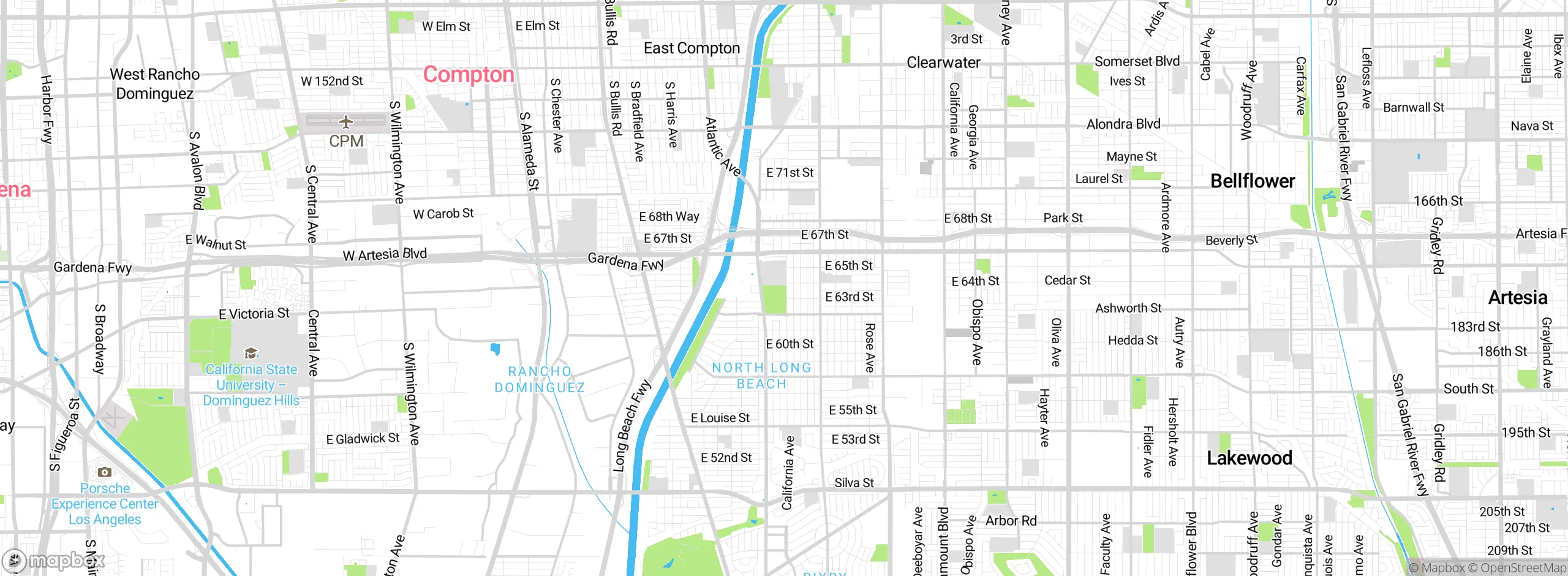Map showing approximate location