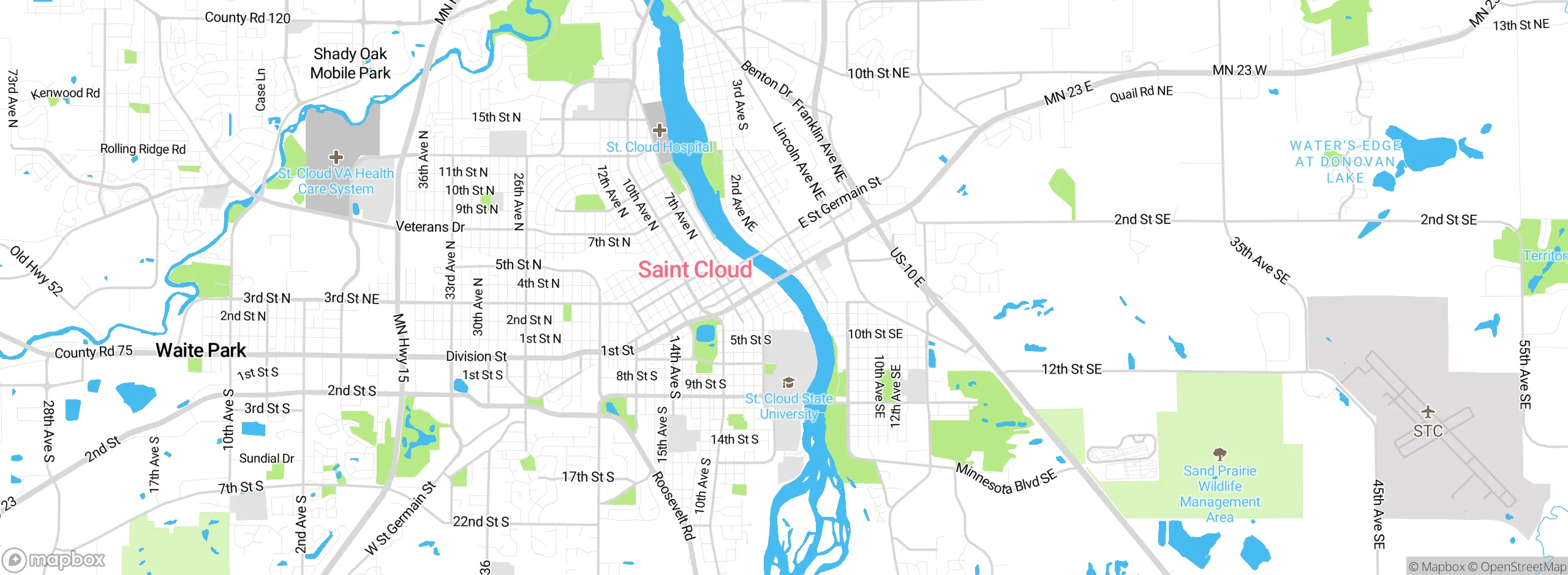 Map showing approximate location