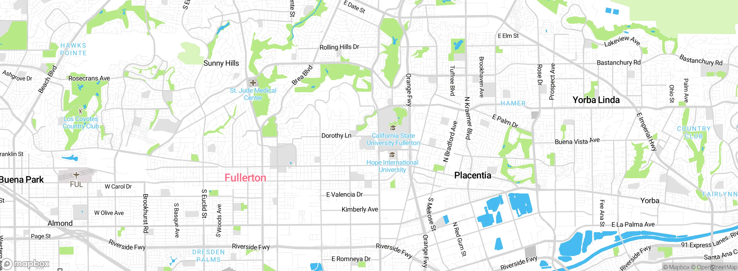 Map showing approximate location