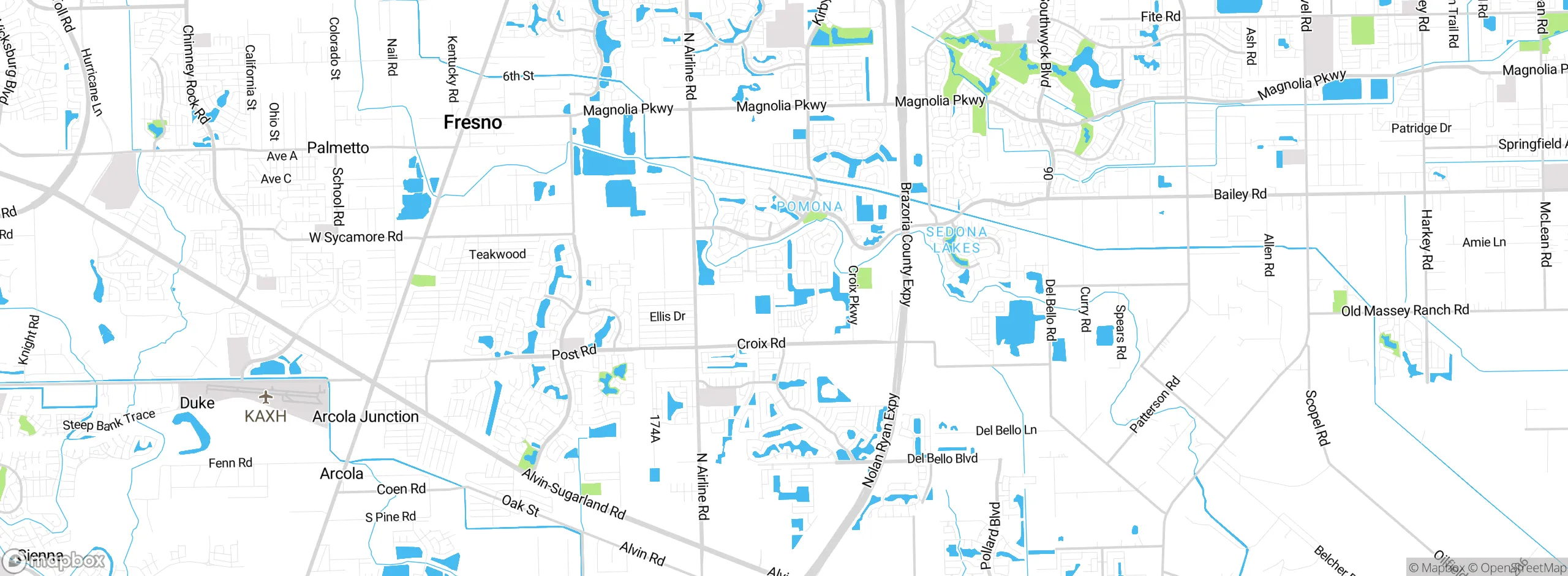 Map showing approximate location