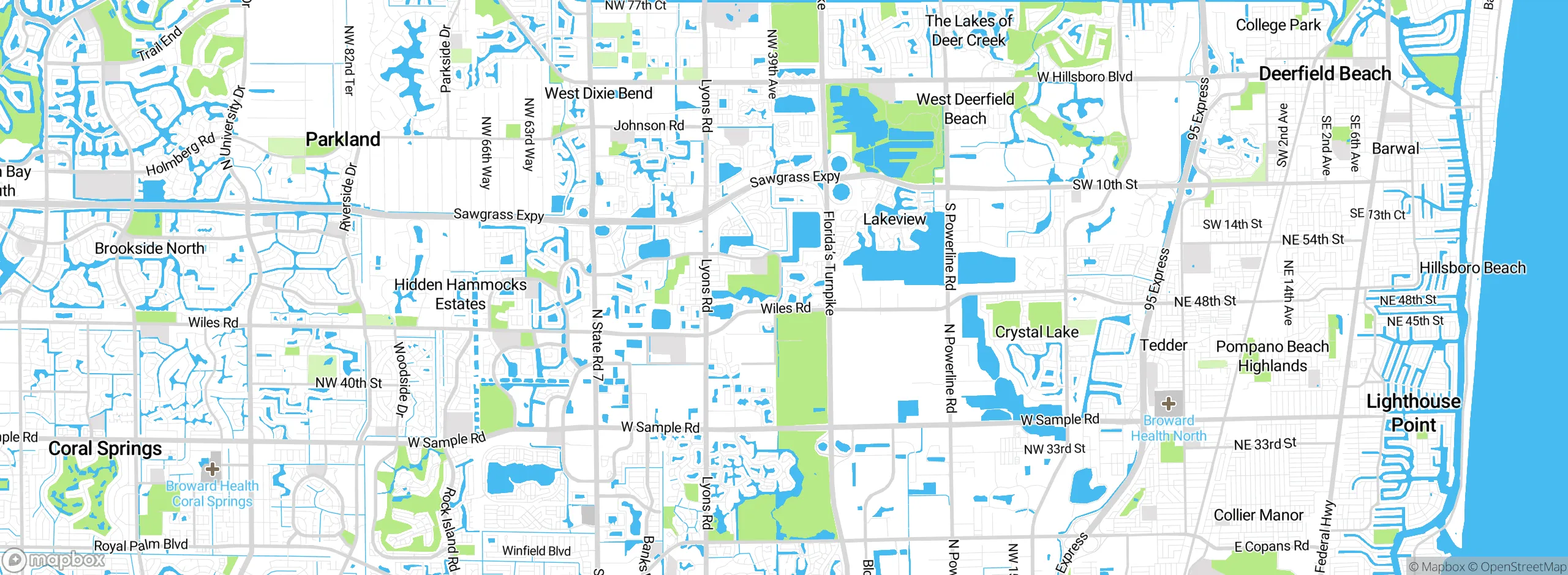 Map showing approximate location