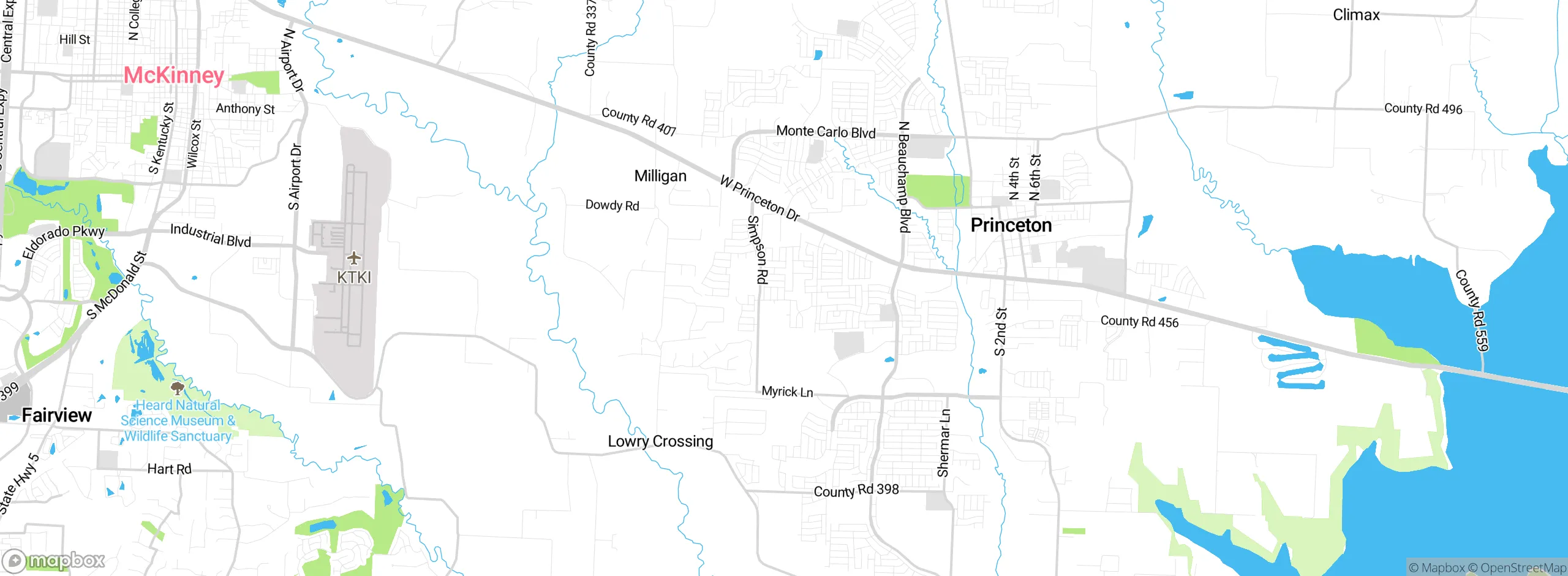 Map showing approximate location