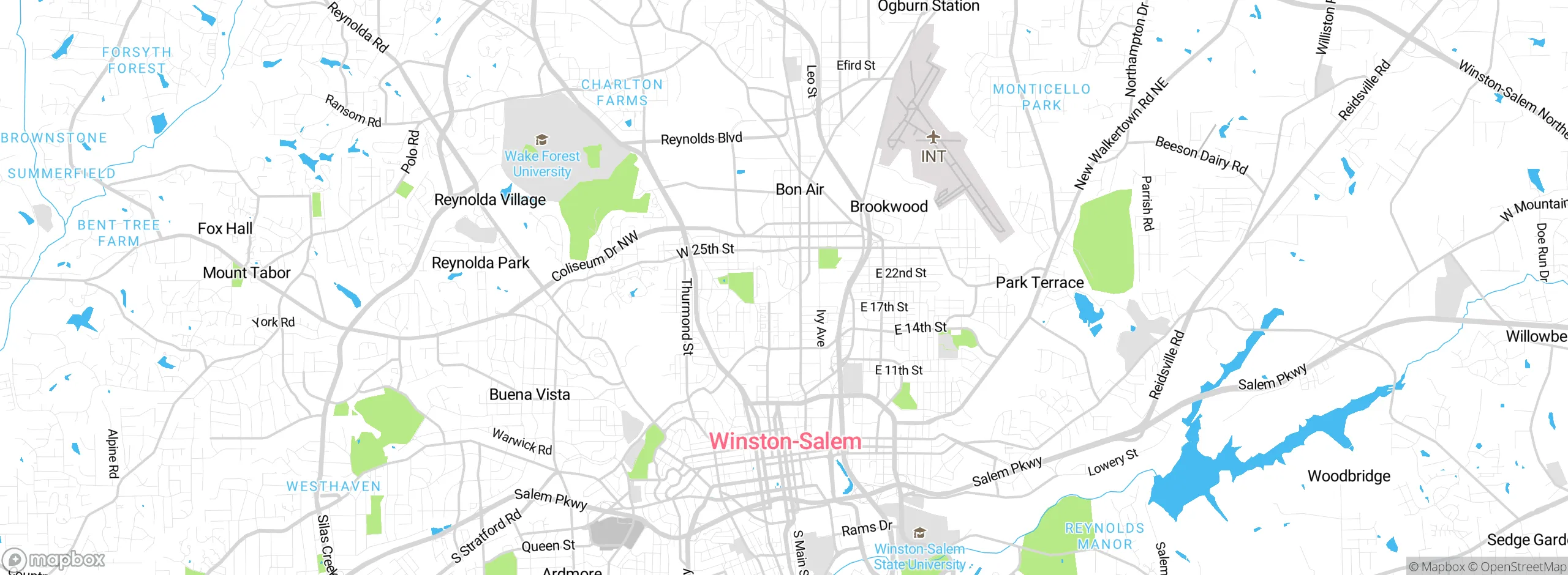 Map showing approximate location