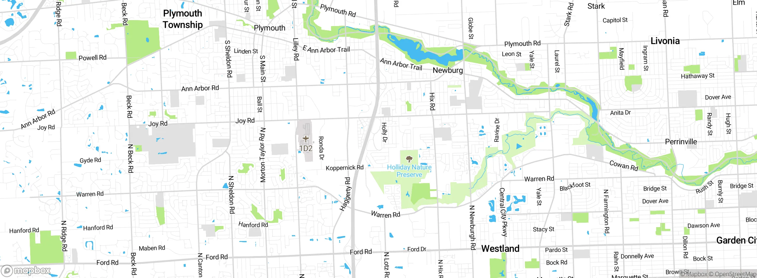 Map showing approximate location