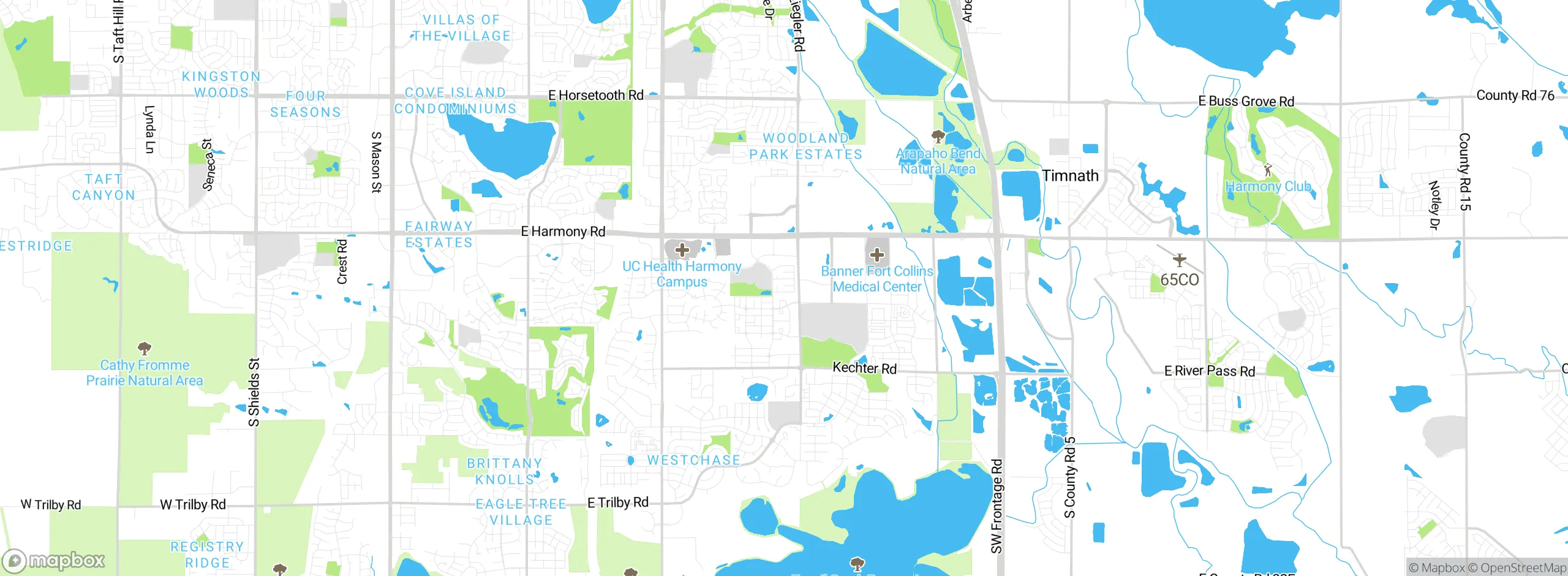 Map showing approximate location