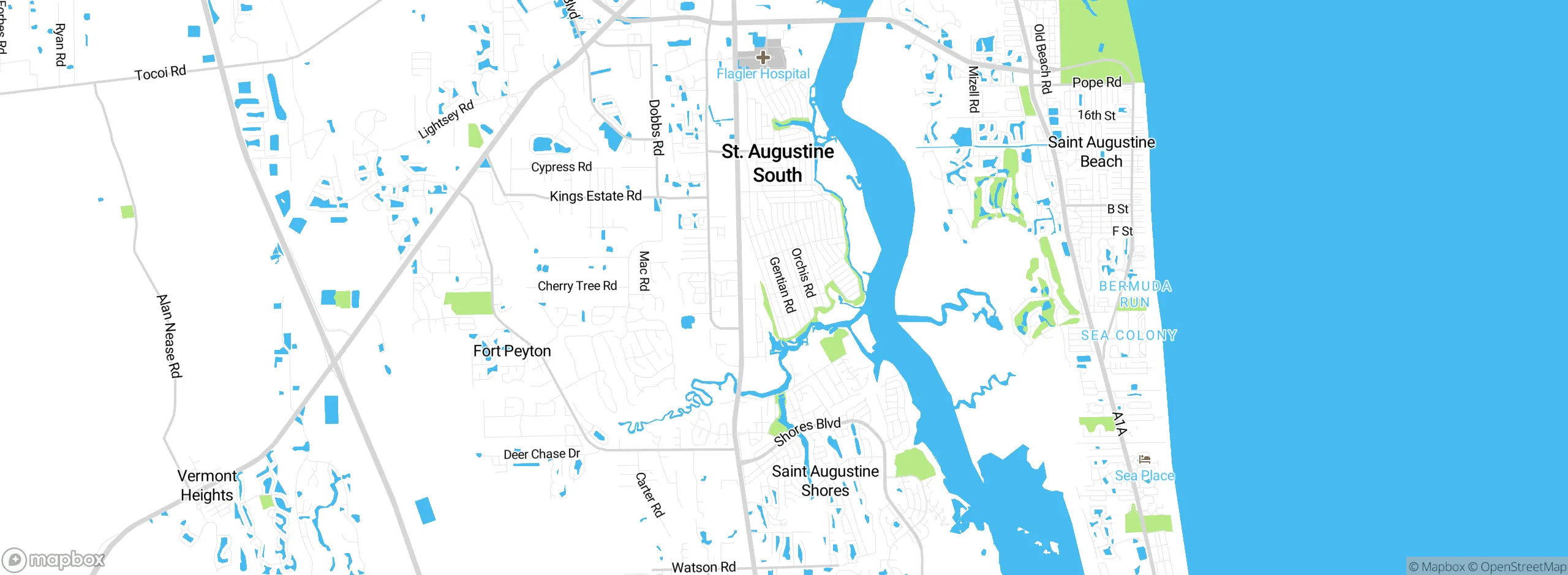 Map showing approximate location