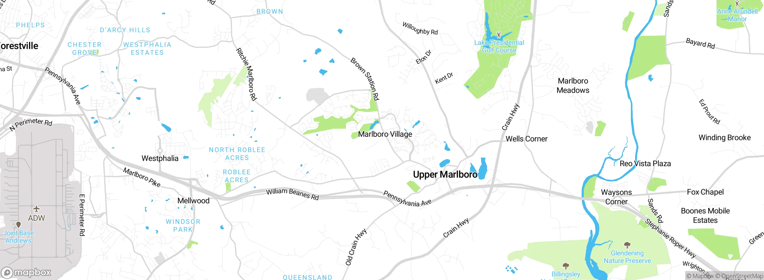 Map showing approximate location