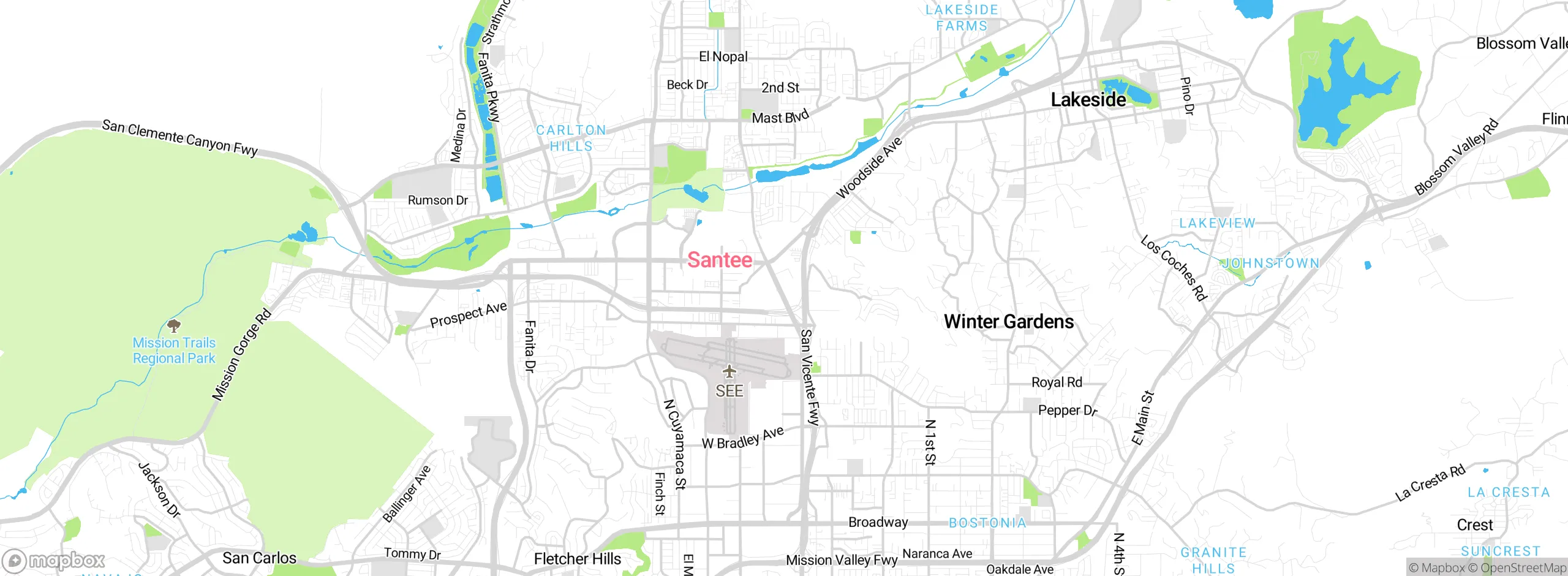 Map showing approximate location