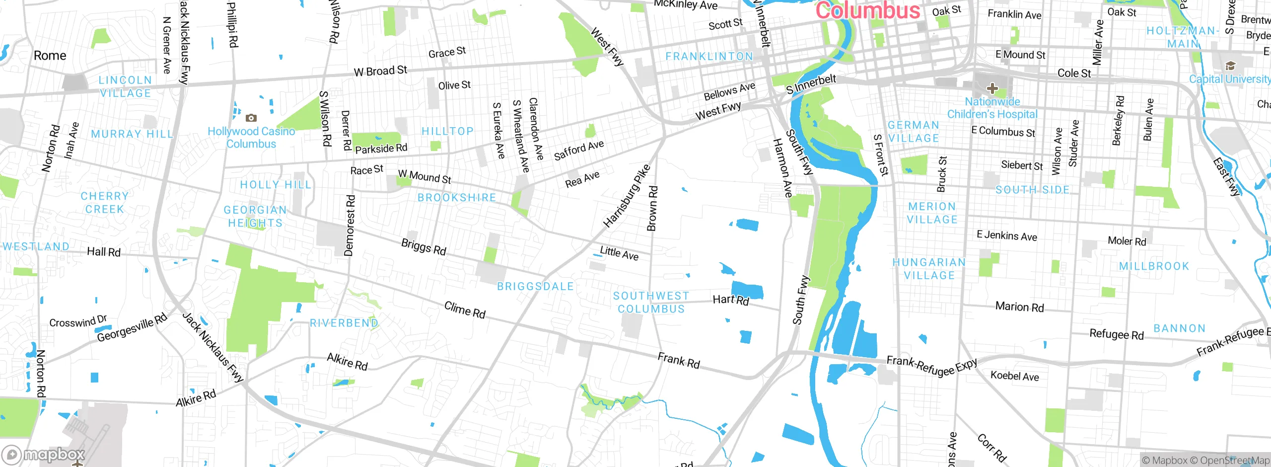 Map showing approximate location