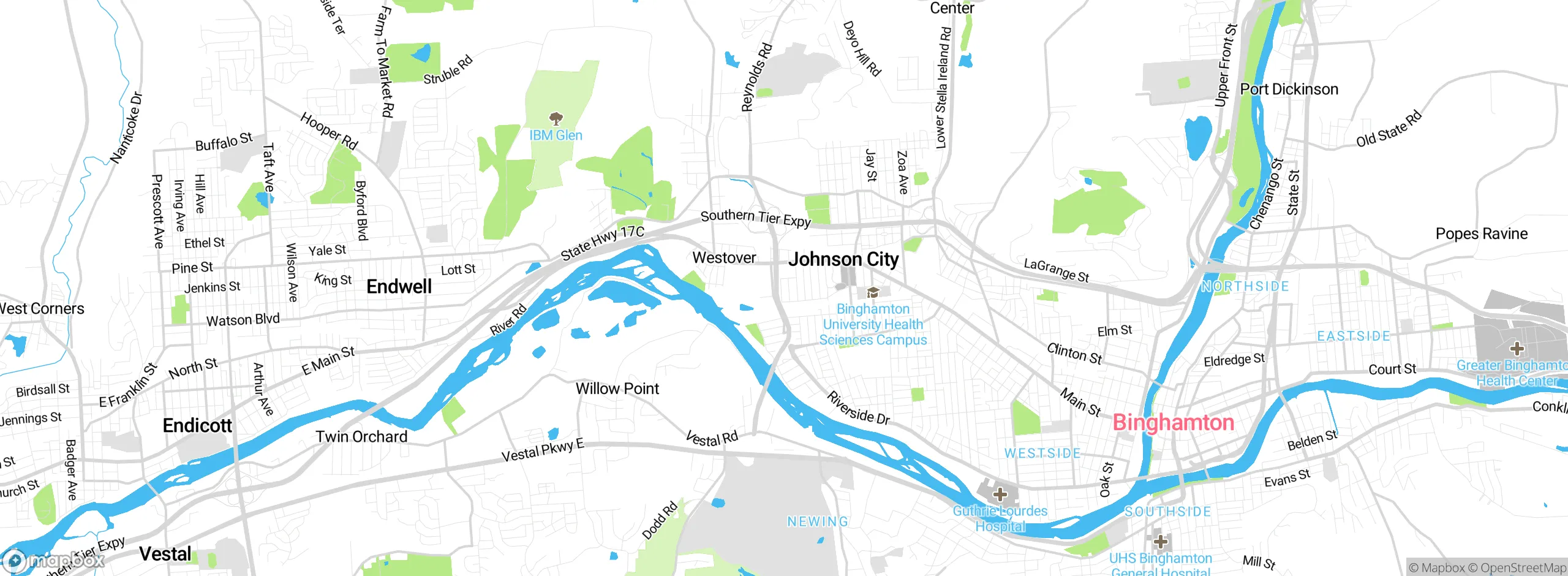 Map showing approximate location