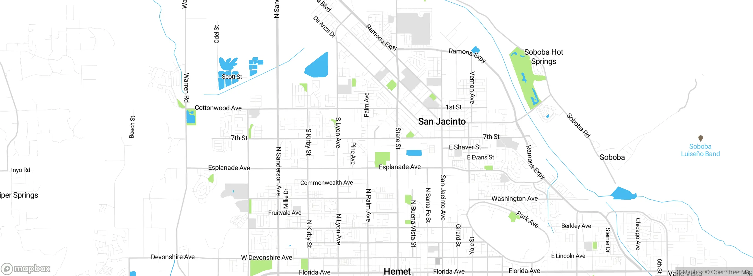 Map showing approximate location