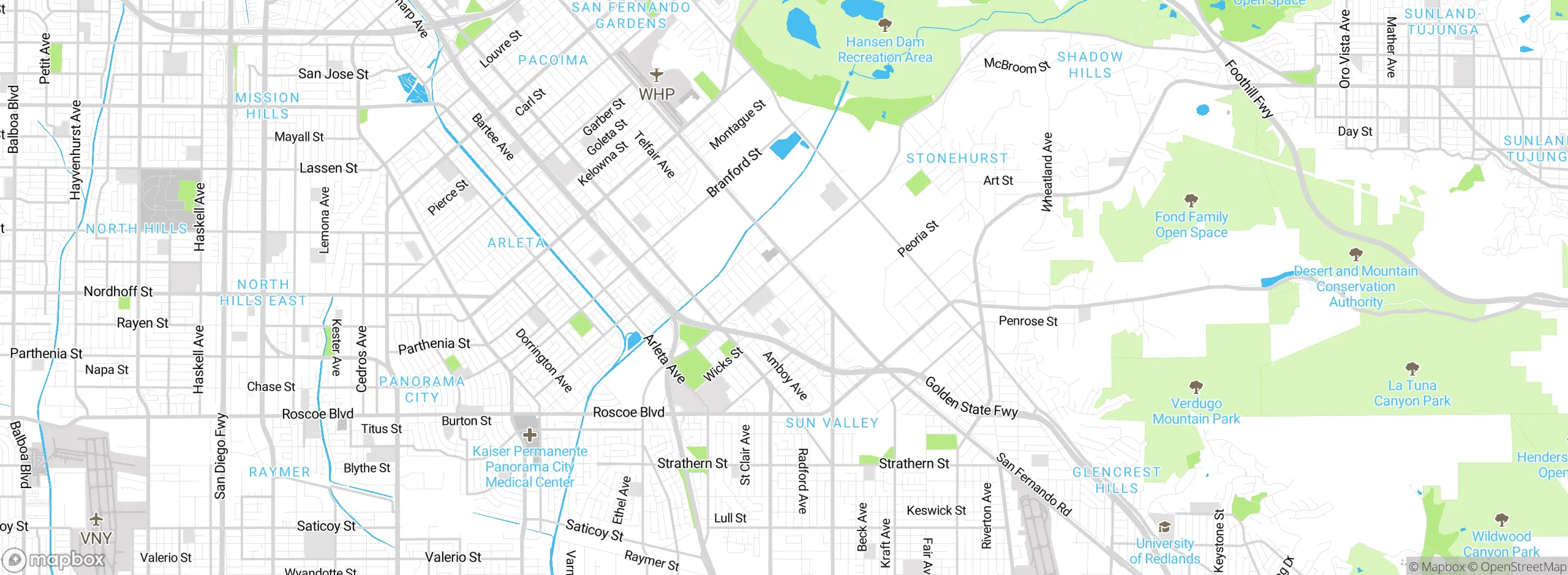 Map showing approximate location