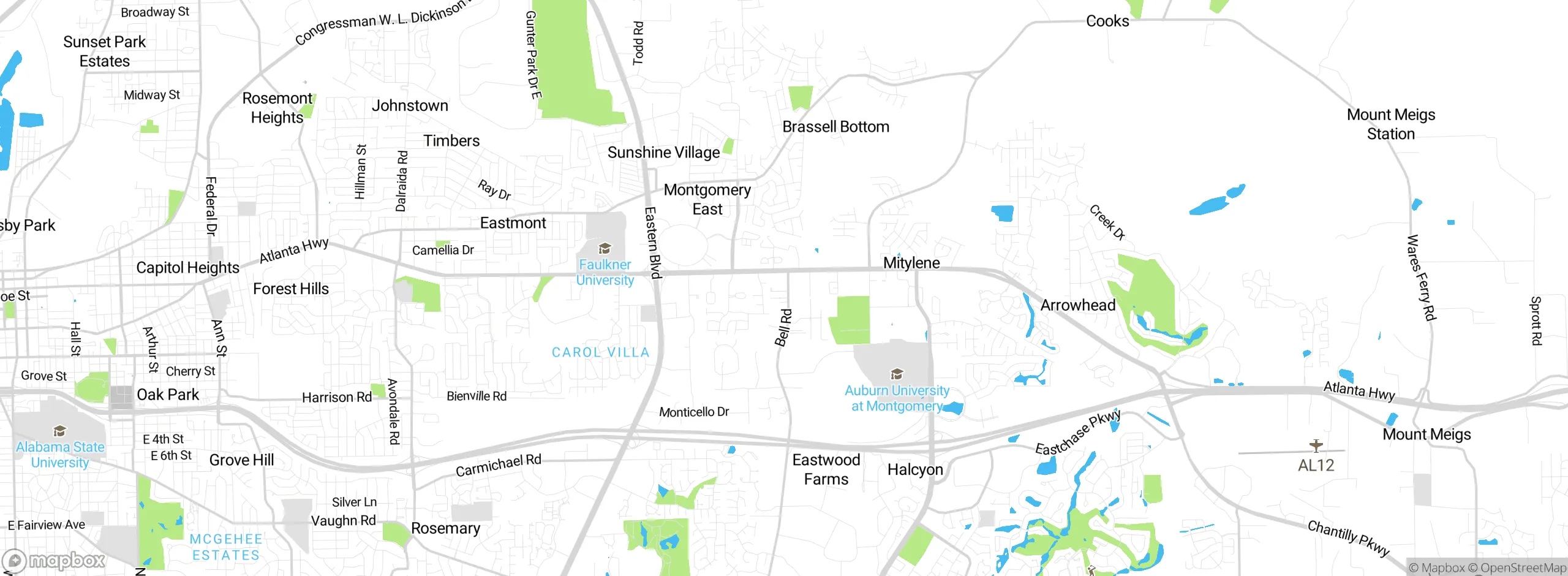 Map showing approximate location