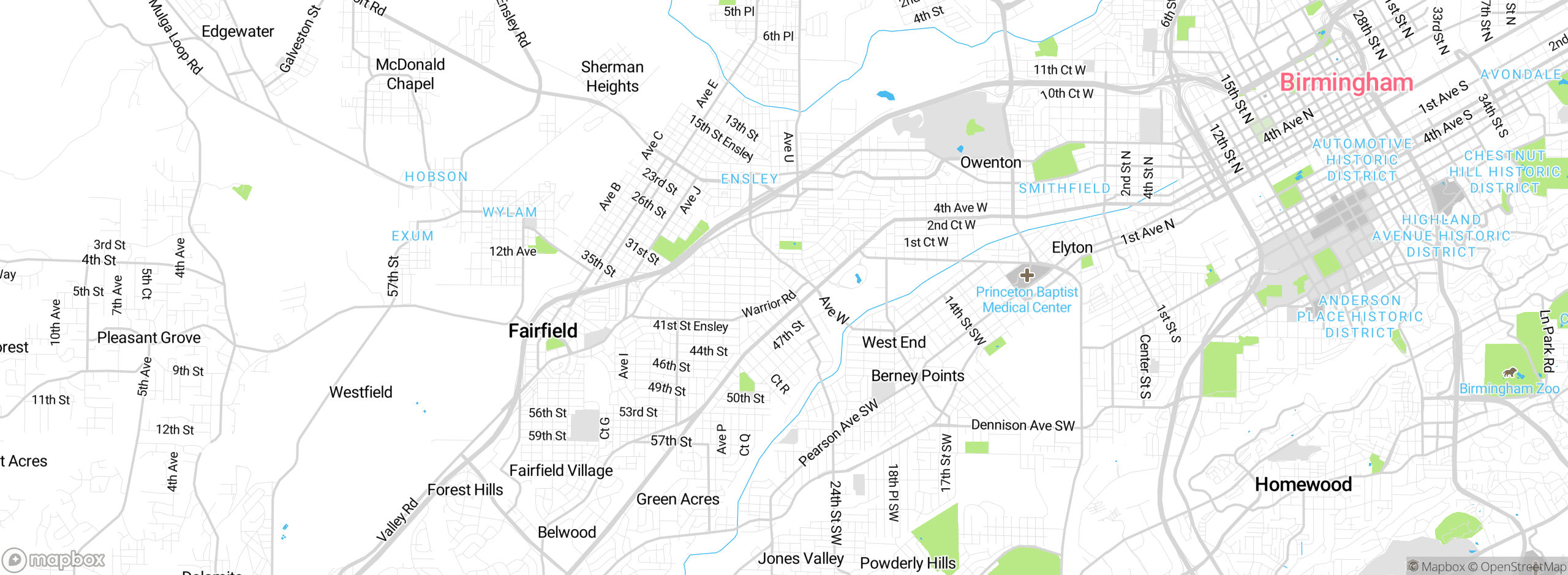 Map showing approximate location