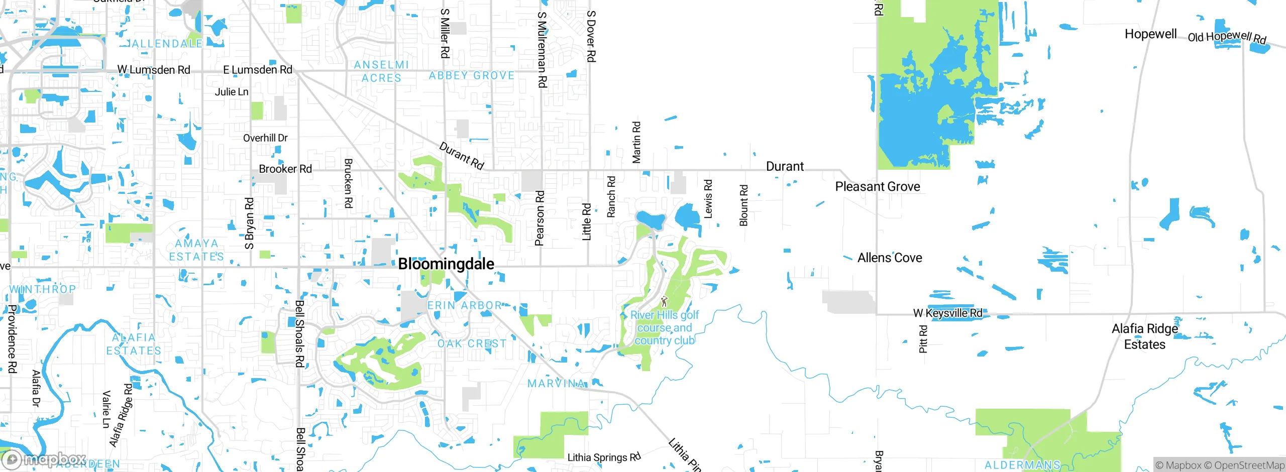 Map showing approximate location