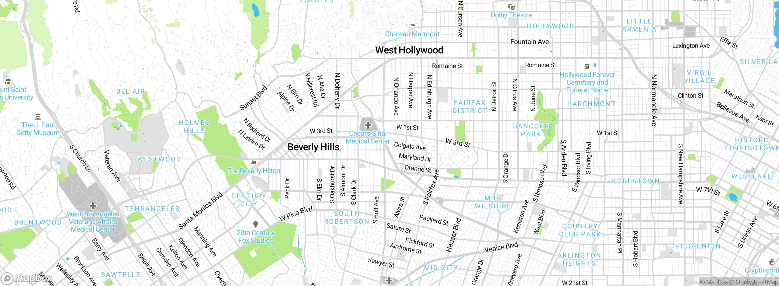 Map showing approximate location