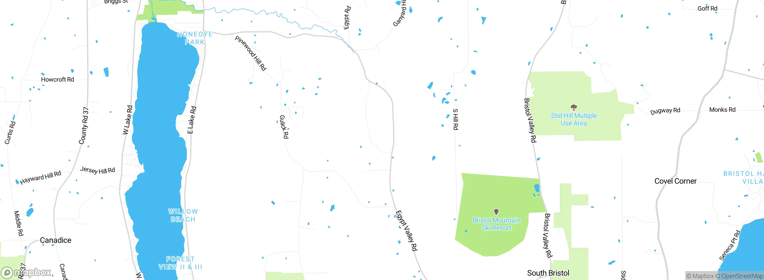 Map showing approximate location