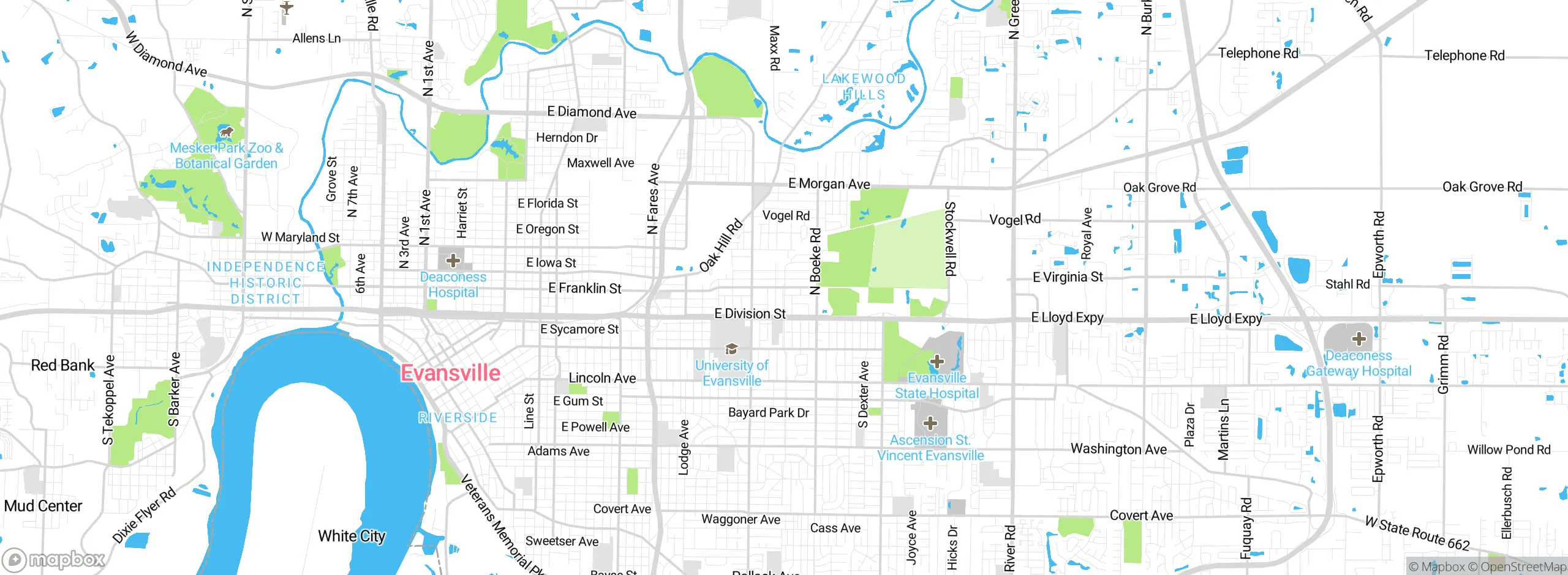 Map showing approximate location