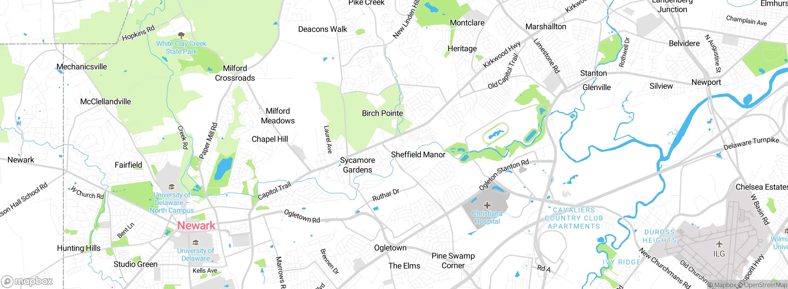 Map showing approximate location