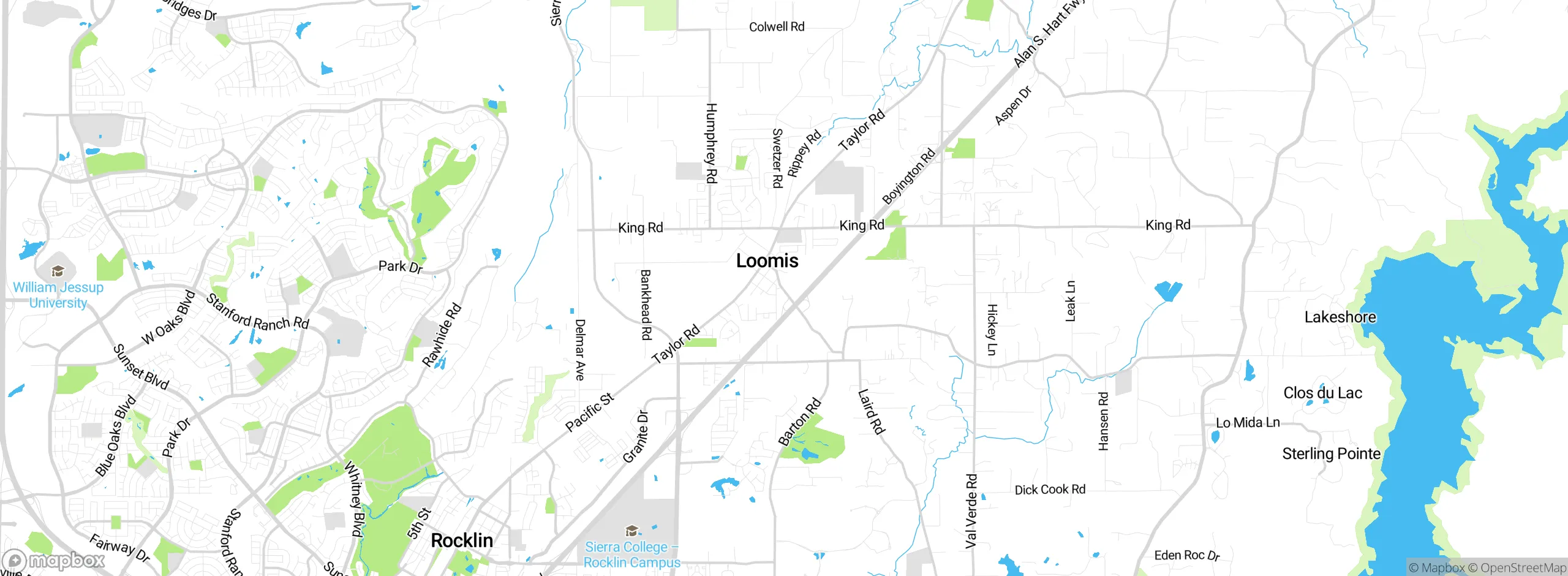 Map showing approximate location