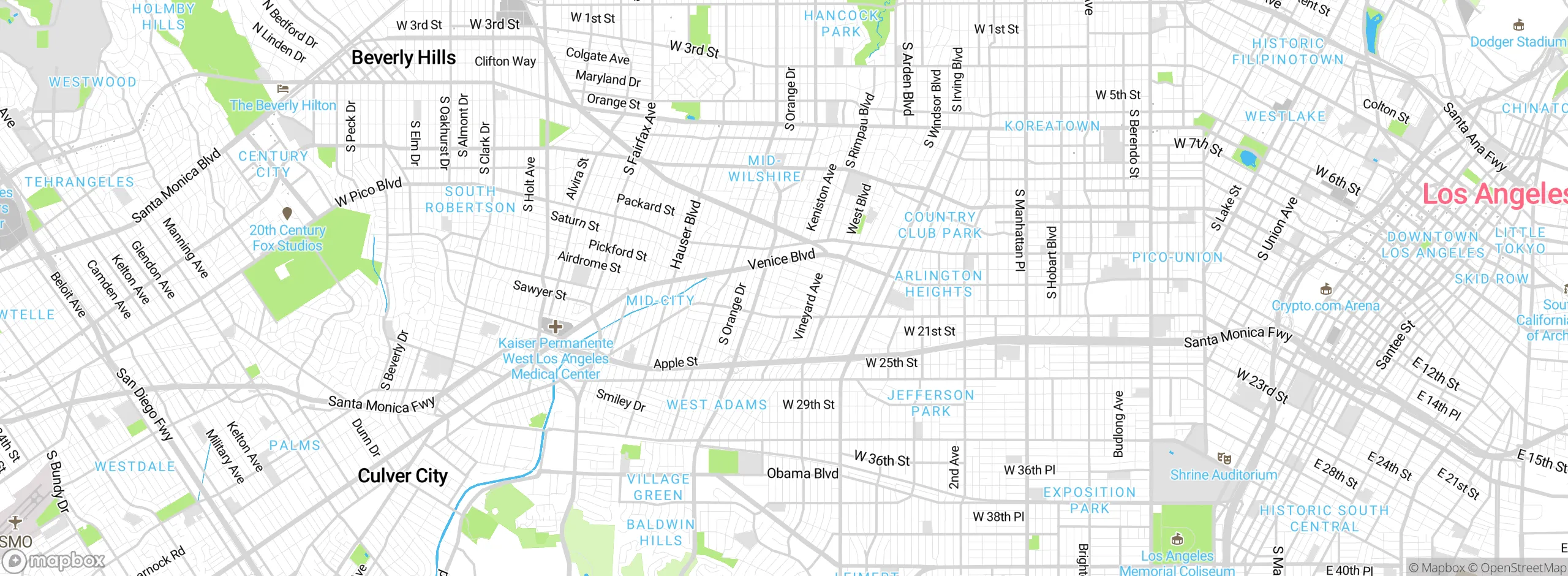 Map showing approximate location