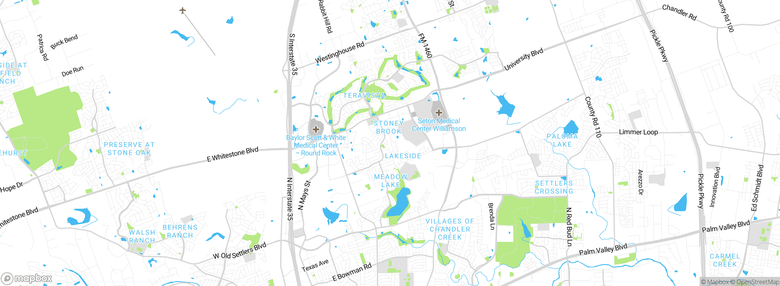 Map showing approximate location