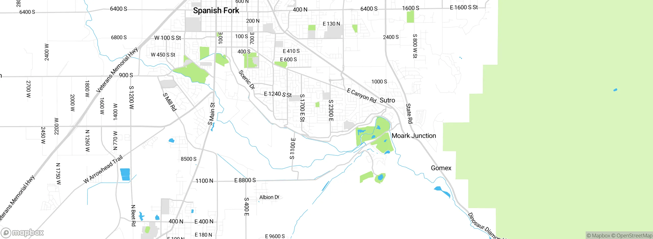 Map showing approximate location