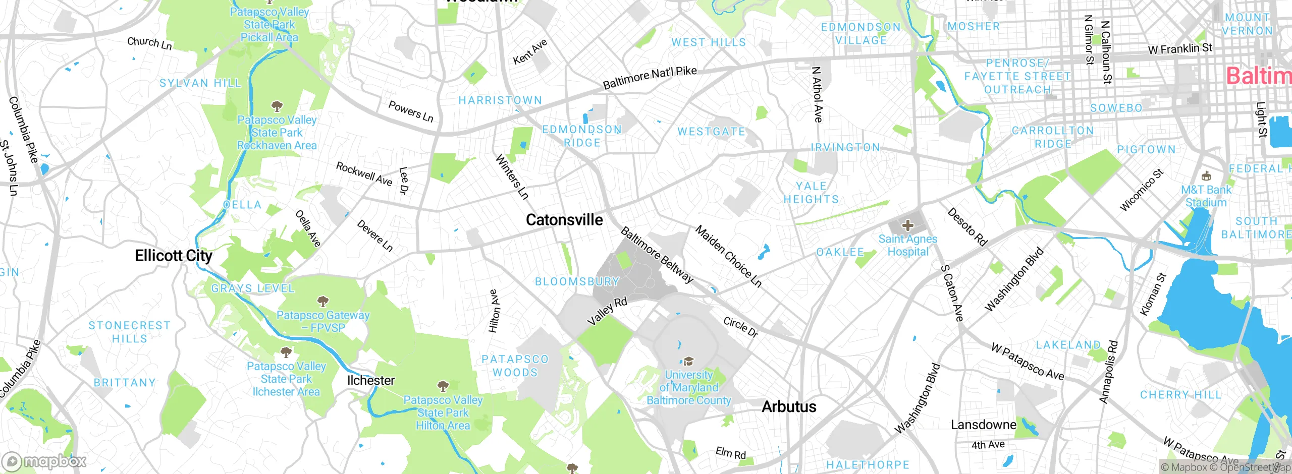 Map showing approximate location