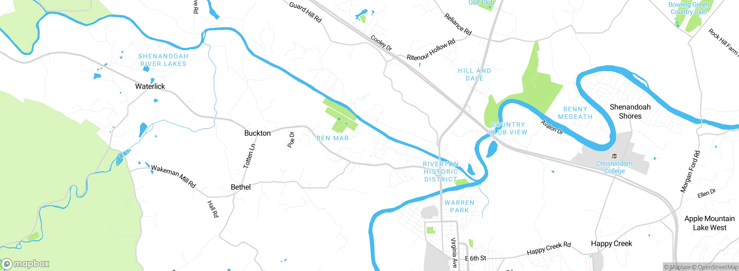 Map showing approximate location