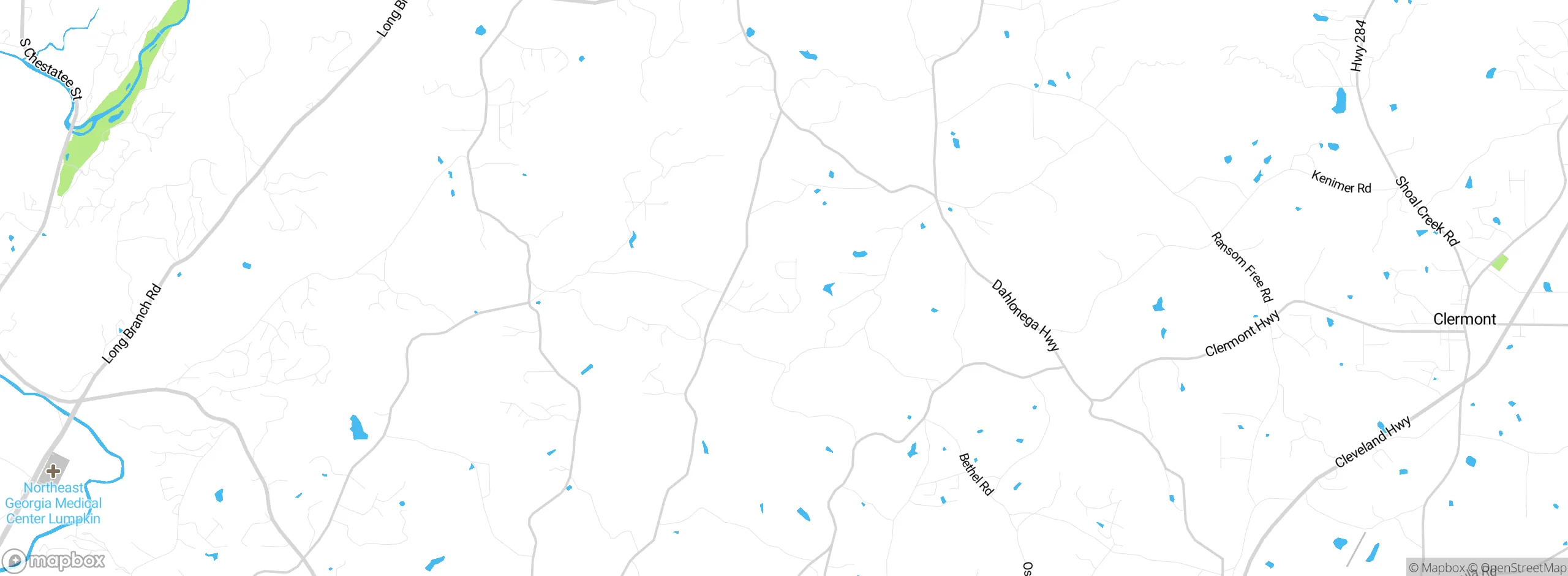 Map showing approximate location