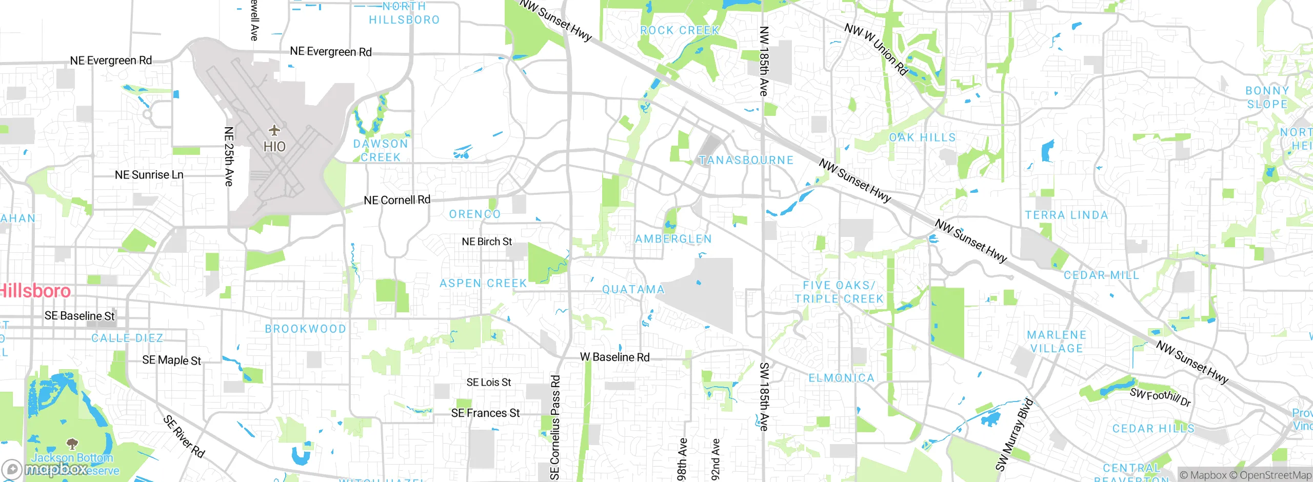 Map showing approximate location