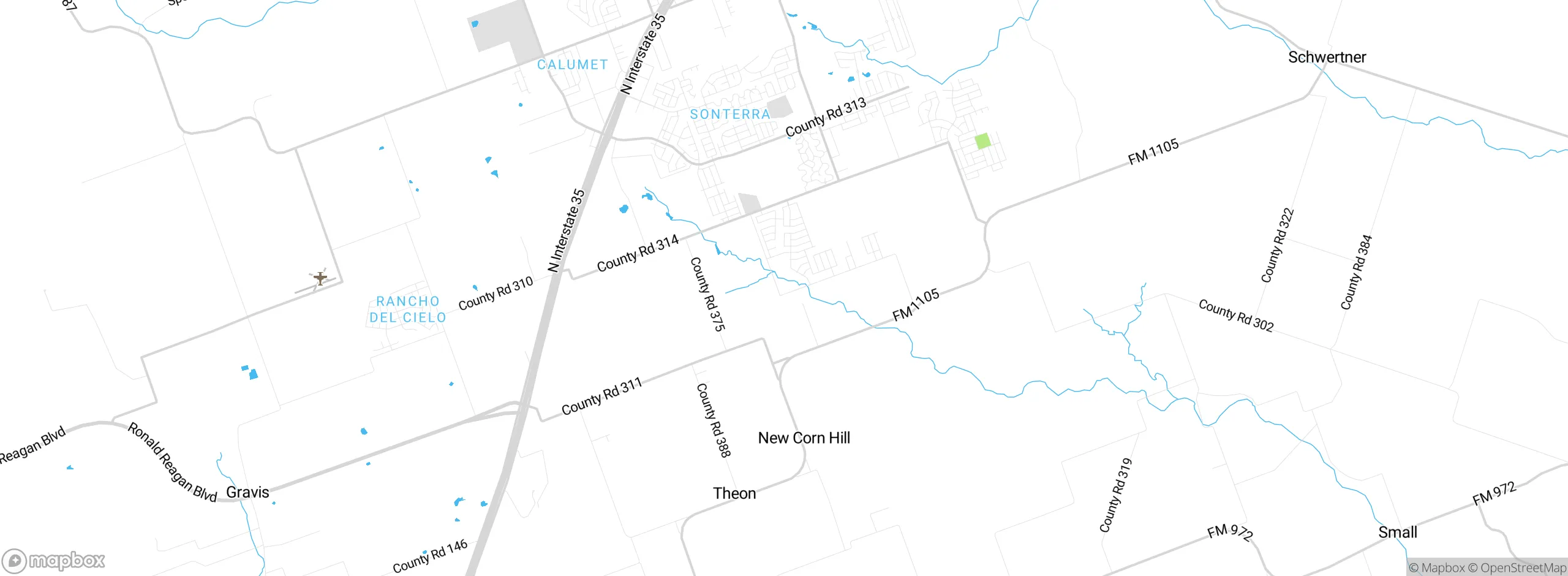 Map showing approximate location