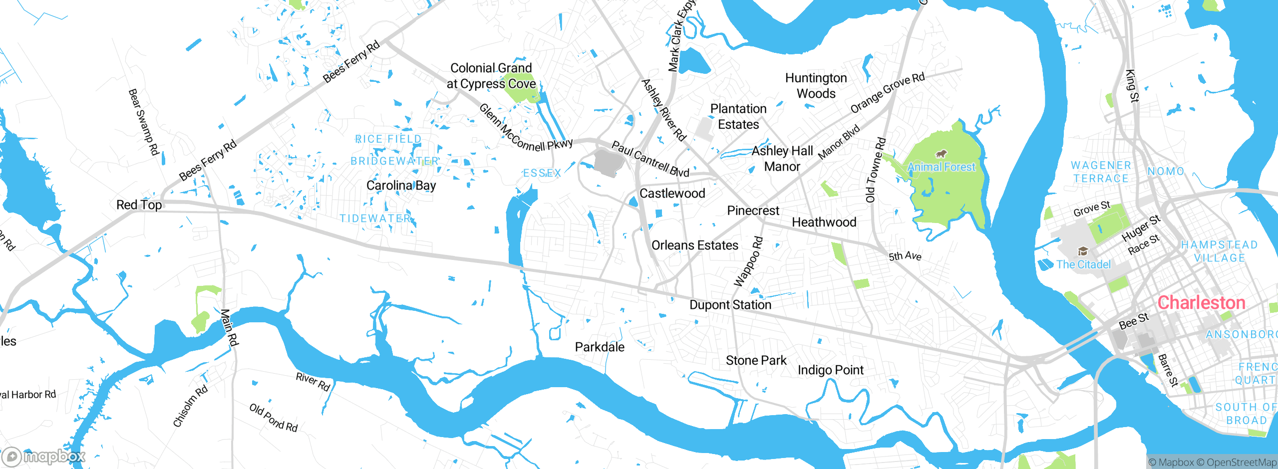 Map showing approximate location