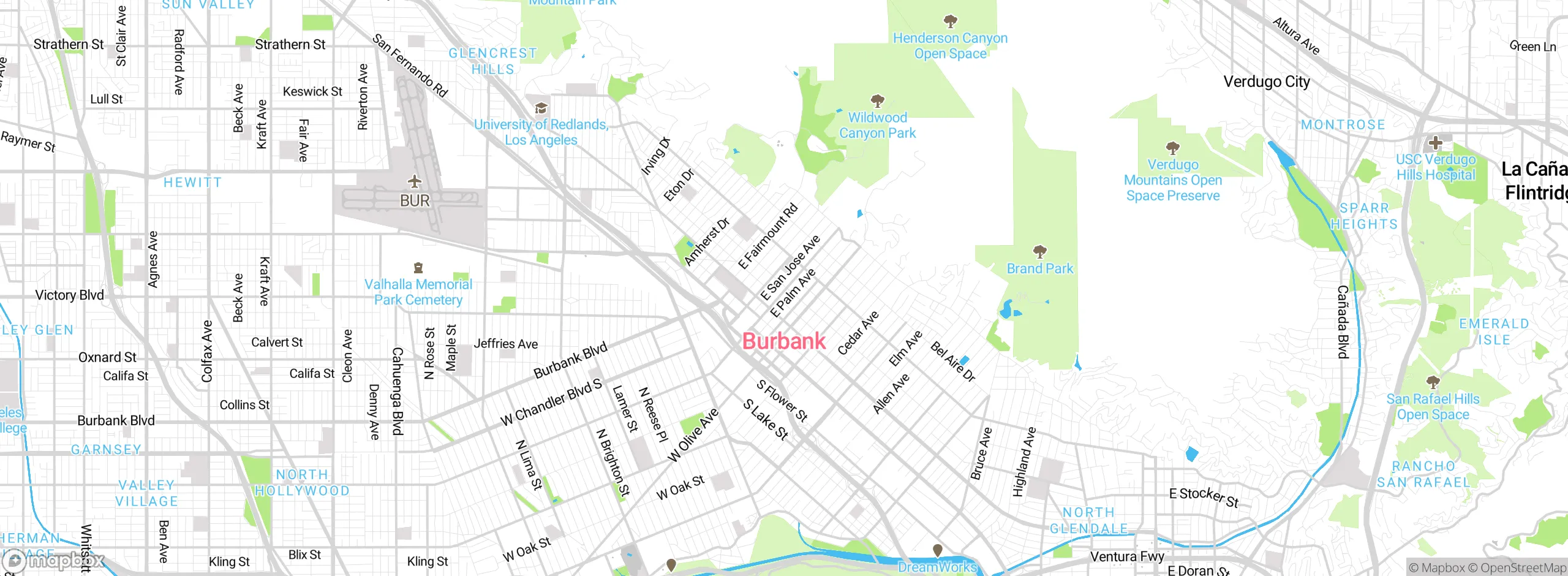 Map showing approximate location