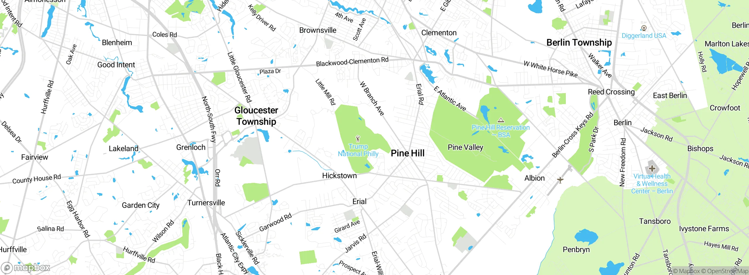 Map showing approximate location
