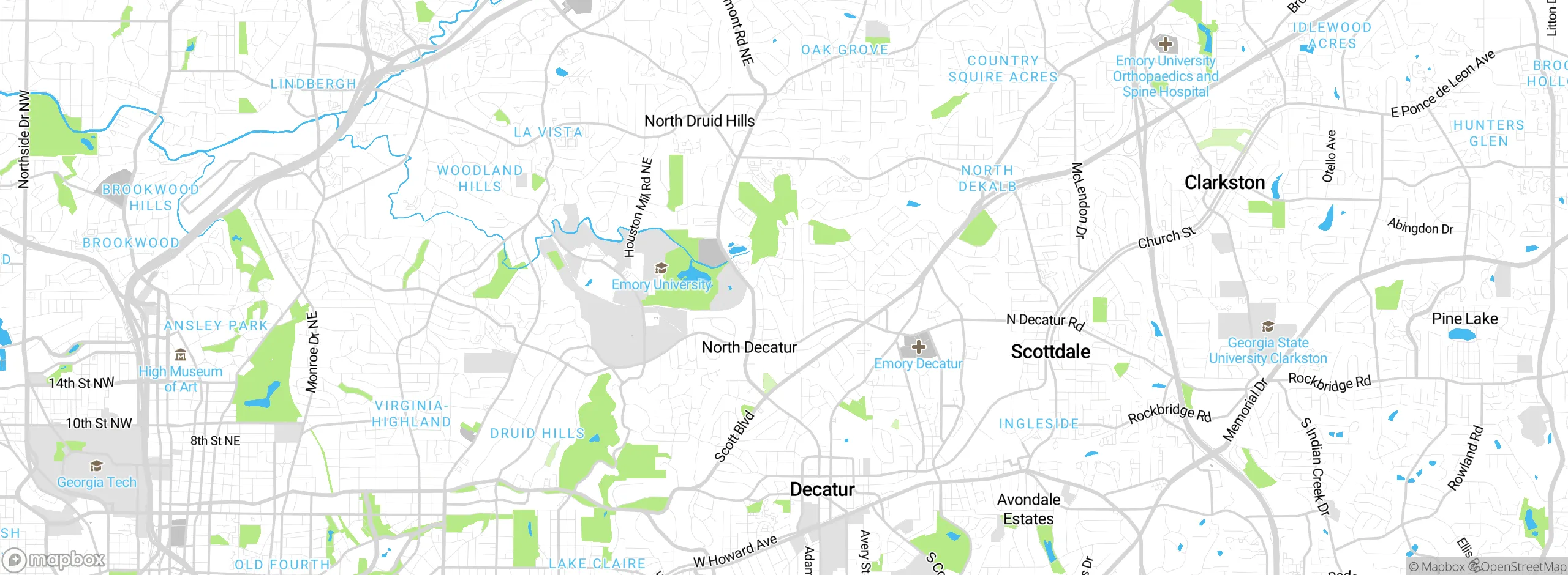 Map showing approximate location