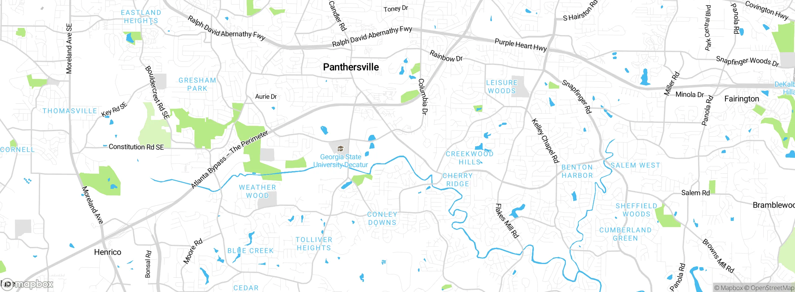 Map showing approximate location