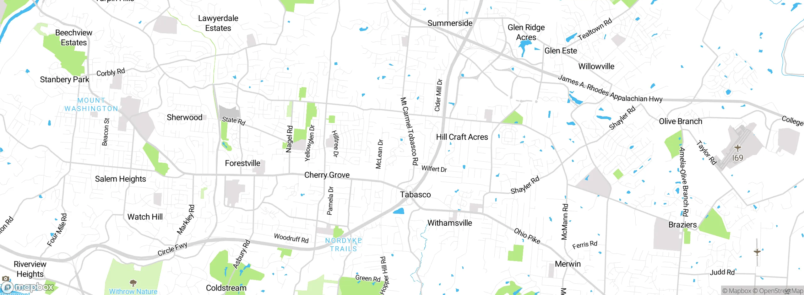 Map showing approximate location