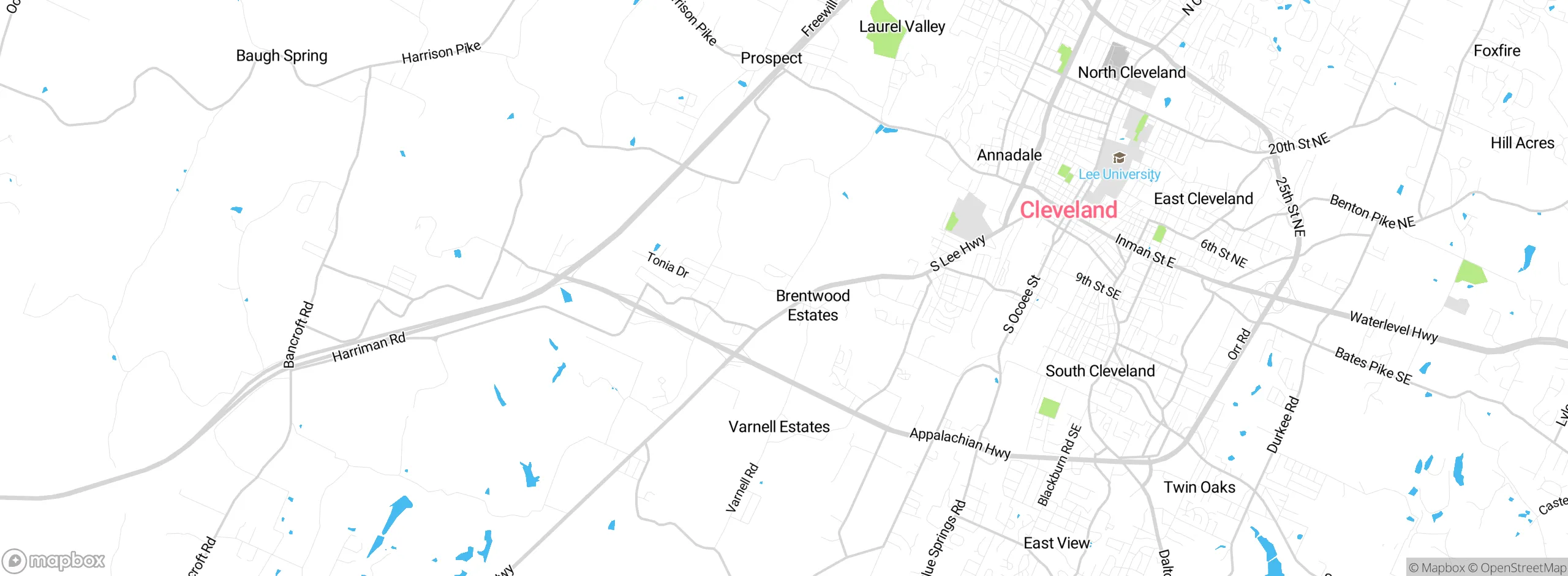 Map showing approximate location
