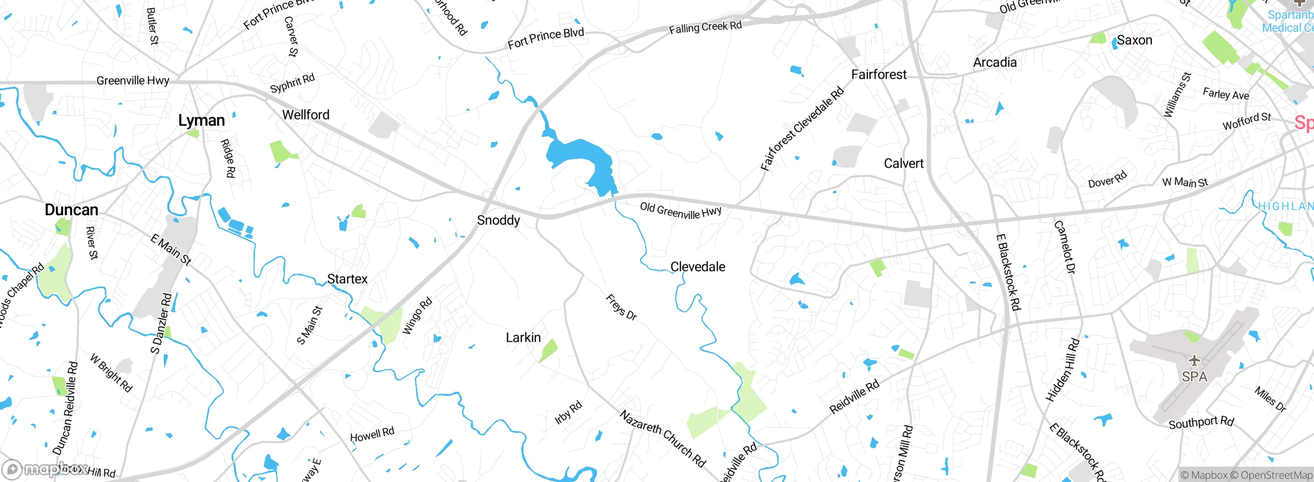 Map showing approximate location