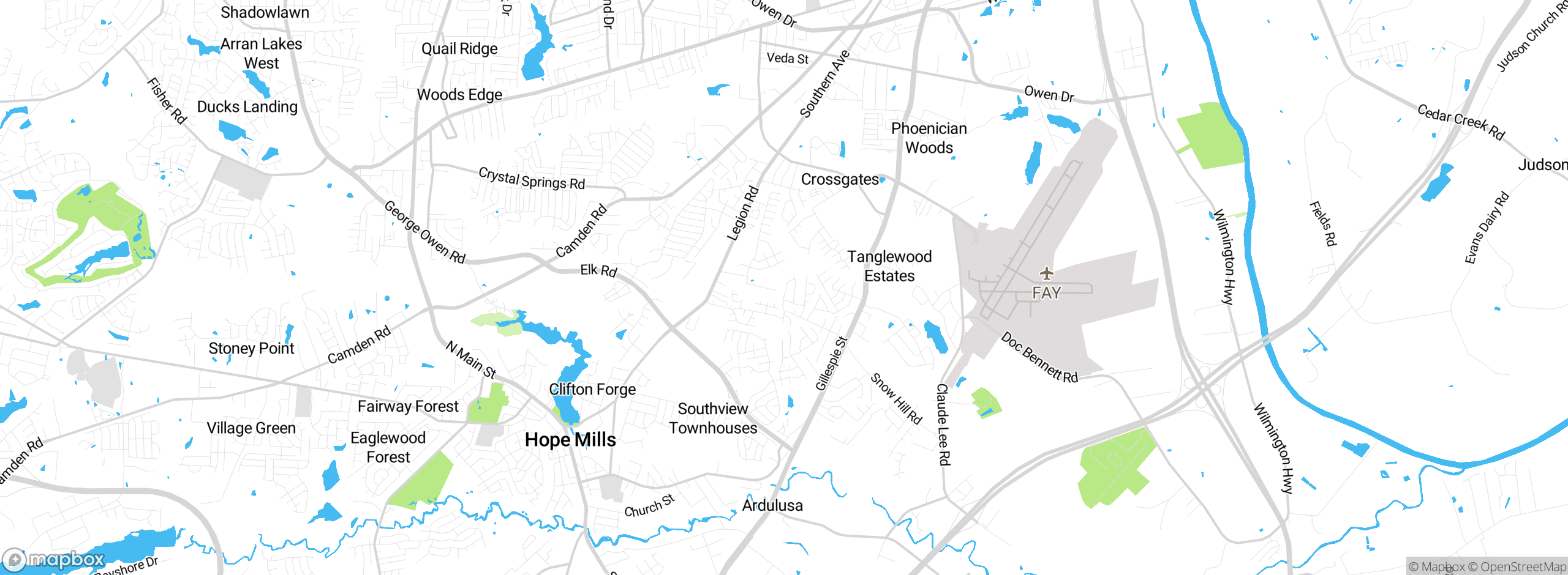 Map showing approximate location