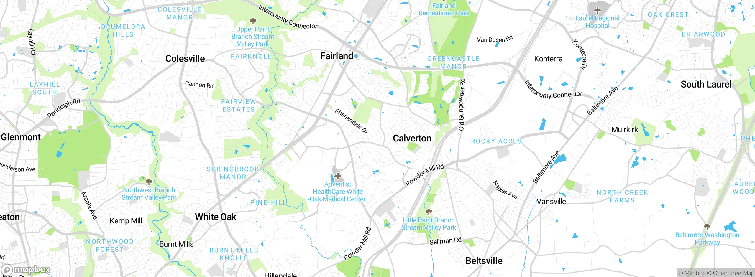 Map showing approximate location