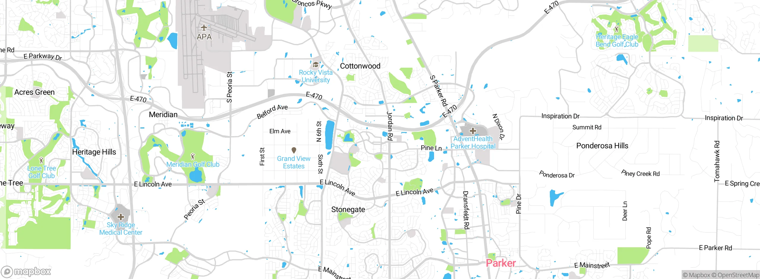 Map showing approximate location