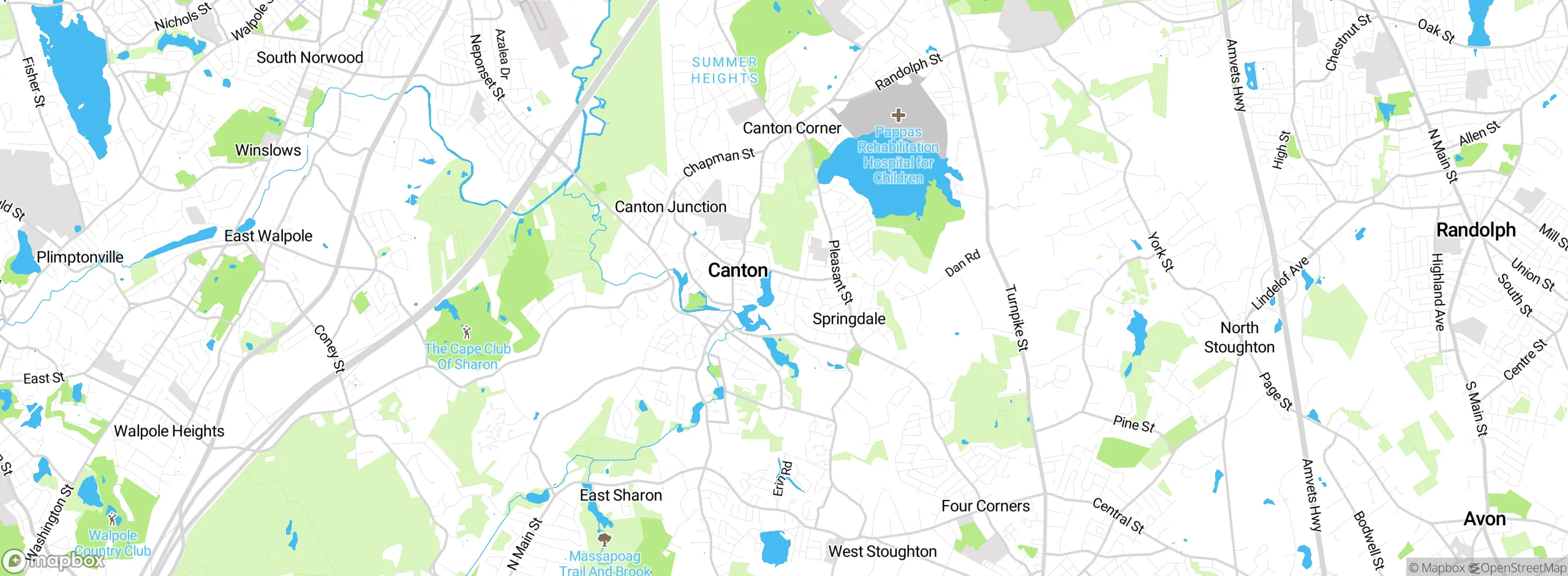 Map showing approximate location