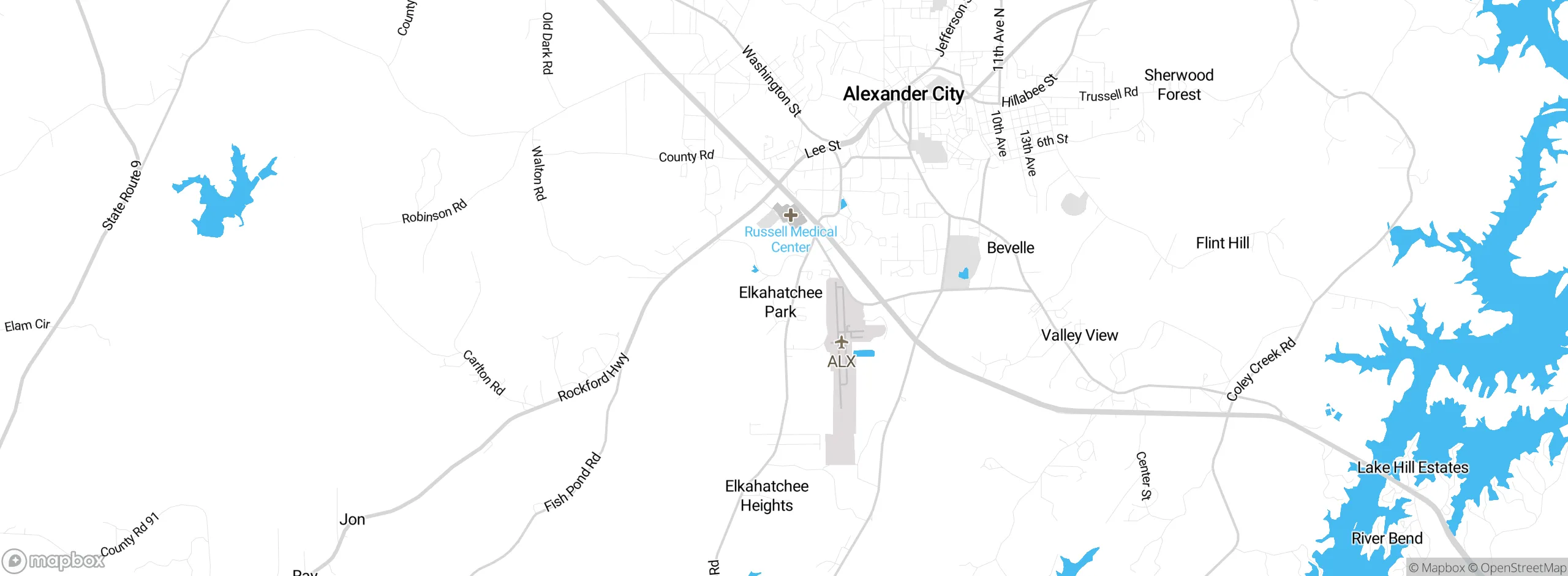 Map showing approximate location