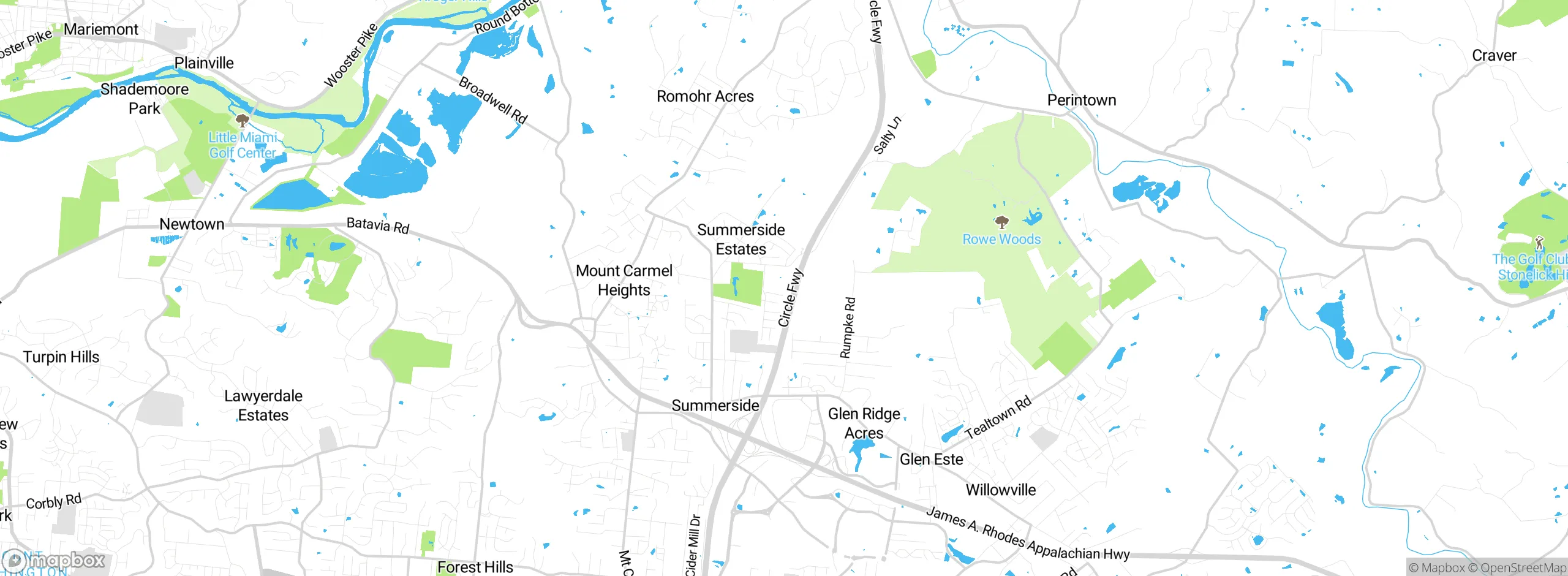 Map showing approximate location