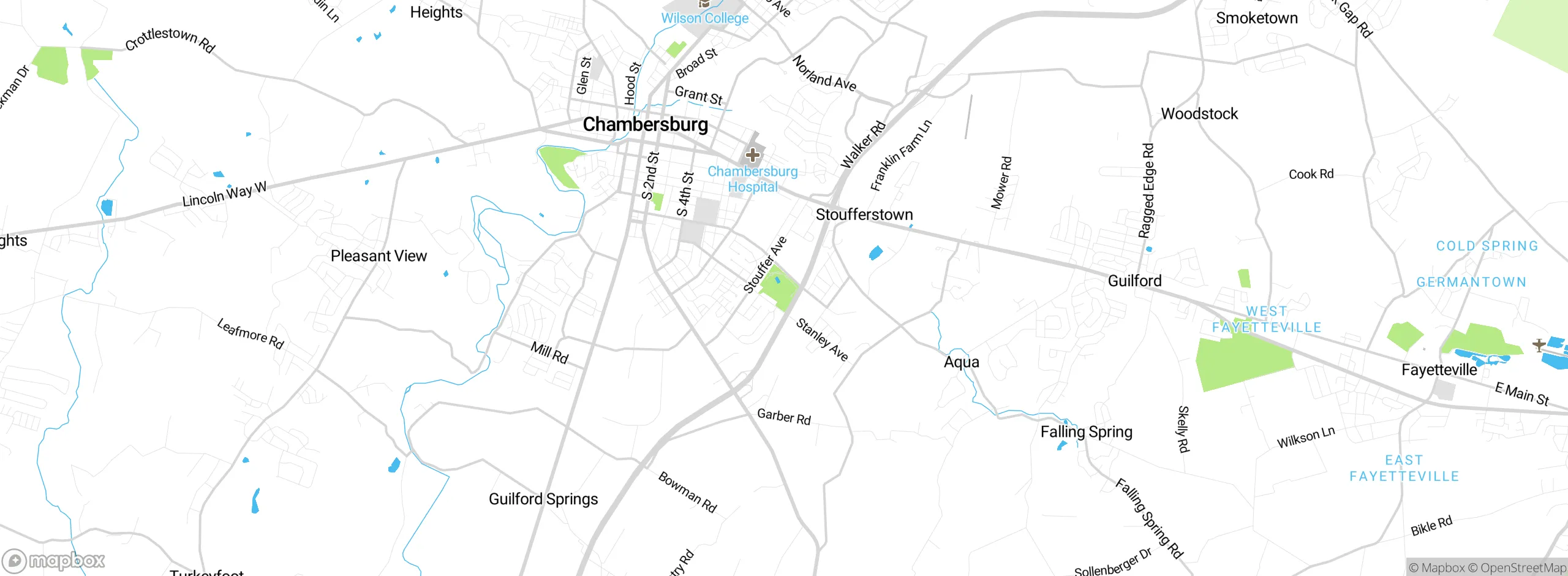 Map showing approximate location